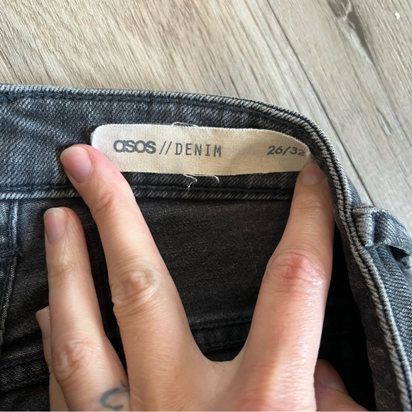 ASOS Charcoal Skinny Women's Jeans - Picture 3 of 6